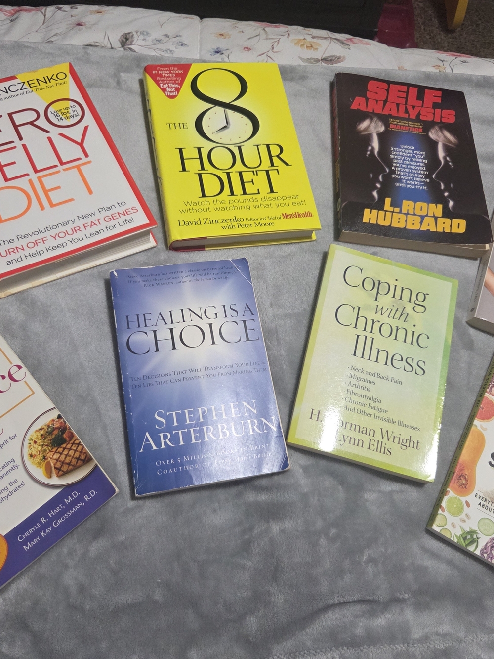 LOT OF ASSORTED SELF-HELP & VARIOUS HEALTH PAPERBACK BOOKS — INCLUDES 8 BOOKS!
